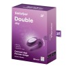 Смарт-вібратор для пар Satisfyer Double Joy Violet із широким кліторальним стимулятором в інтернет супермаркеті PbayMarket!