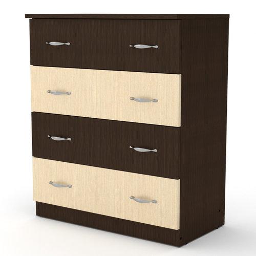 Комод для речей Компанит Венге комбі 4Б