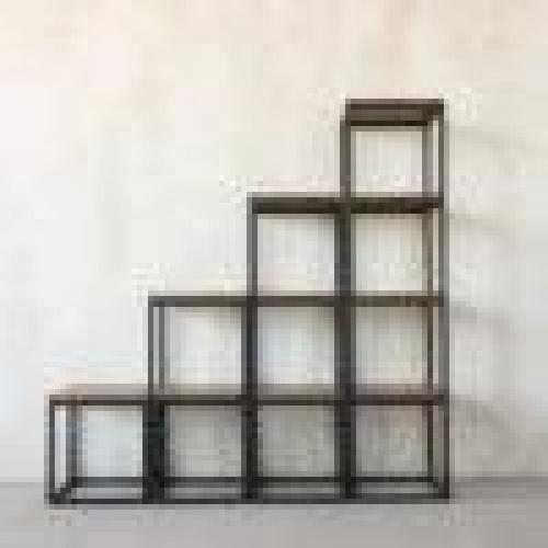 Стелаж GoodsMetall в стилі Лофт 1800х1800х400  Стелаж GoodsMetall в стилі Лофт 1800х1800х400