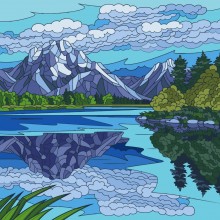Картина за номерами Природна гармонія Art Craft 11028-AC 30х30 см