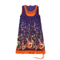Сукня Karma Брахма Коттон Розмір M-L Фіолетовий Фон Квітковий Візерунок (20483)