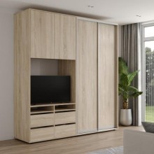 Шафа-купе під телевізор ViAnt ШКTv1 225х60х240 см Дуб сонома (8000)