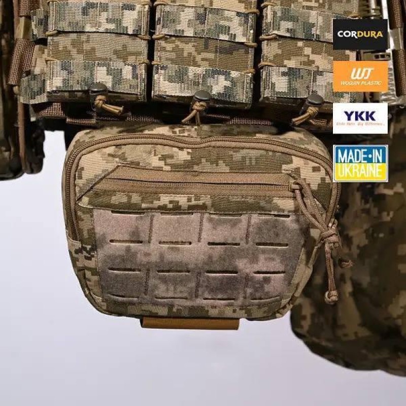 Плитоноска та 6 підсумків без плит No Brand М5 Піксель (2132250759)