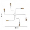 Люстра лофт MSK Electric Maze-павук NL 10084/6 W