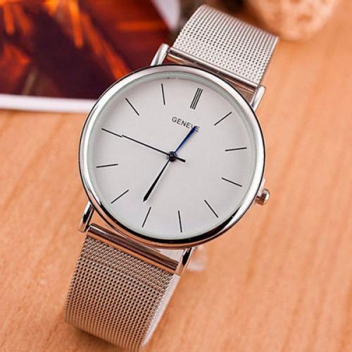 Наручний годинник жіночий Geneva Steel Silver Сріблястий (800) Наручний годинник жіночий Geneva Steel Silver Сріблястий (800)