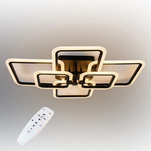 Стельова LED люстра світлодіодний світильник Sunlight чорний 5667/2+2+2 Стельова LED люстра світлодіодний світильник Sunlight чорний 5667/2+2+2