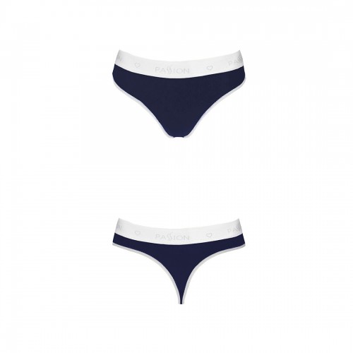 Спортивні трусики-стрінги Passion PS007 PANTIES navy blue, size XL в інтернет супермаркеті PbayMarket!