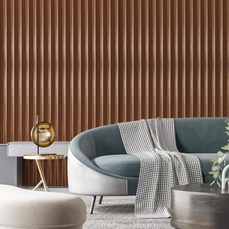 Декоративна стінова рейка Sticker Wall PS 2900x120x12 мм Коричневий (SW-00002147)