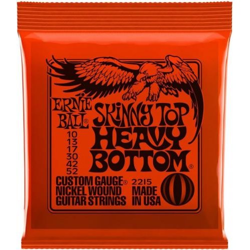 Струни для електрогітари Ernie Ball 2215 Skinny Top Heavy Bottom Nickel Wound 10/52 Струни для електрогітари Ernie Ball 2215 Skinny Top Heavy Bottom Nickel Wound 10/52