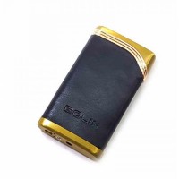 Газова запальничка No Brand Турбо 6x3.5x1 см Чорно-золотистий (DN32807A)