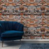Самоклеюча декоративна 3D панель під цеглу піщаник у рулоні 3D Loft 3080x700x3мм