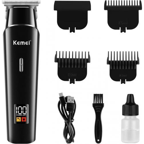 Машинка для стрижки волосся Kemei KM-1113 5 Вт Чорний (2390000005) Машинка для стрижки волосся Kemei KM-1113 5 Вт Чорний (2390000005)