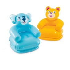 Дитяче надувне крісло «Звірята» Intex 68556, 65 х 64 х 79 см