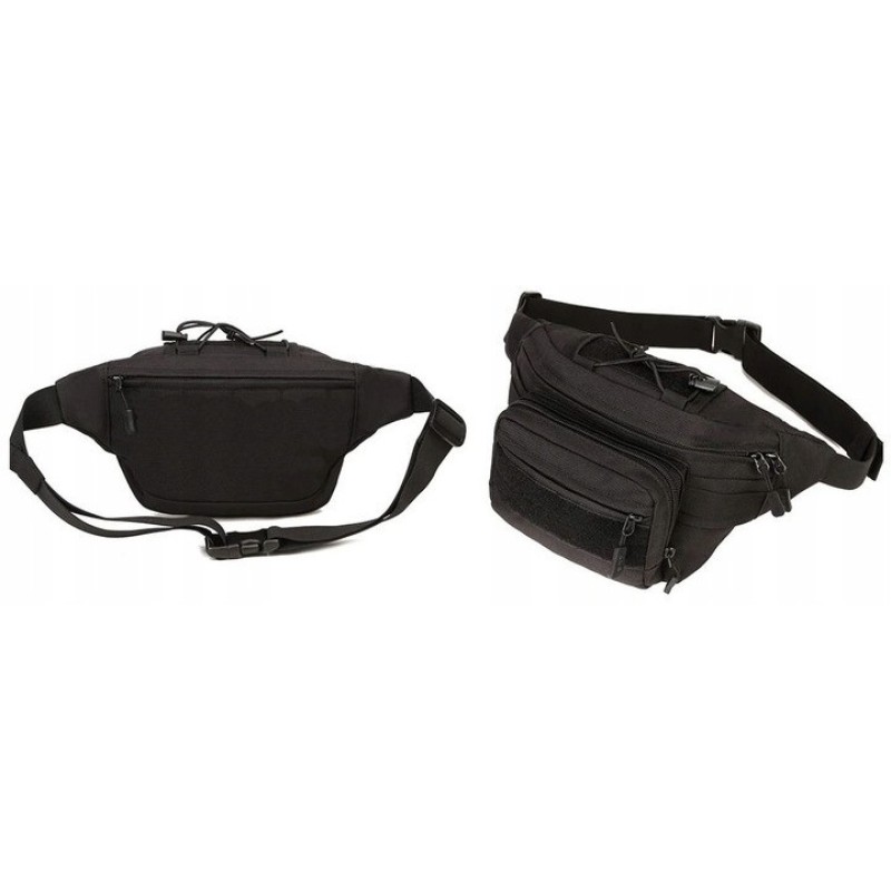 Тактична поясна сумка Edibazzar 17x12 см Чорний (1870554086)
