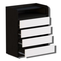 Комод пеленальний Еверест Мікс Телескопи 80х45х101 см Венге + Білий Комод пеленальний Еверест Мікс Телескопи 80х45х101 см Венге + Білий