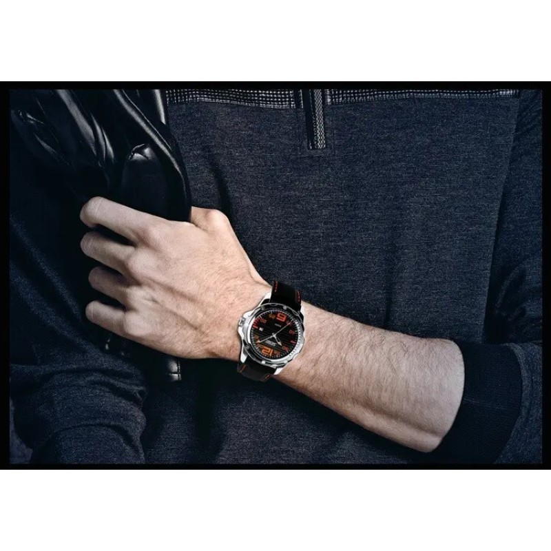 Чоловічий наручний годинник Skmei Robby Steel 0992S Чорний