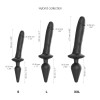 Анальна пробка з дилдо 2в1 Strap-On-Me SWITCH PLUG-IN REALISTIC DILDO Black XXL, діаметр 5,2/3,9 см