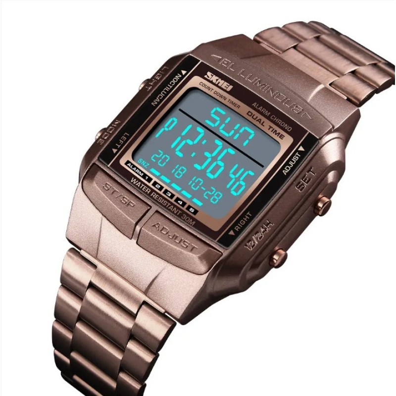 Спортивний годинник Skmei Illuminator Темна кава