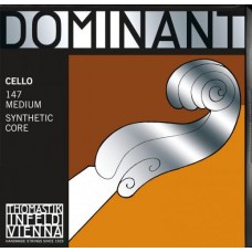 Струни для віолончелі Thomastik-Infeld 147 Dominant Synthetic Core 4/4 Cello Strings Medium Tension