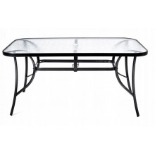 Стол садовый Kontrast MAJORKA Black 120*70*70 см.