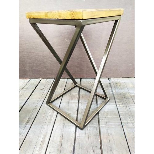 Табурет з металу GoodsMetal у стилі лофт 450х300х300  Табурет з металу GoodsMetal у стилі лофт 450х300х300