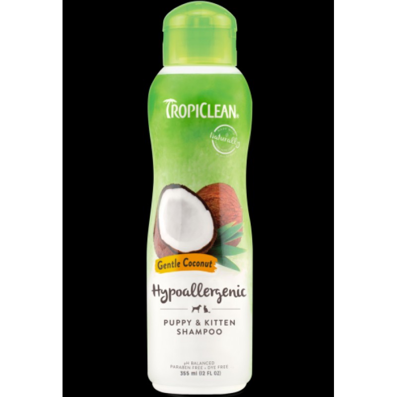 Шампунь Tropiclean для кошенят гіпоалергенний Gentle Coconut Puppy Shampoo 355 мл 202474