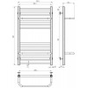 Сушарка електрична Sigma П14 500х900 Deffi Білий WD04 Праве підключення (A.SI.90.50.14.E.W.R.4) в інтернет супермаркеті PbayMarket!