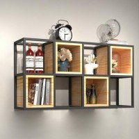 Настінна полиця в стилі Loft NS-1063 630x1200x300 мм Черный Настінна полиця в стилі Loft NS-1063 630x1200x300 мм Черный