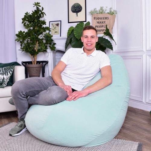 Крісло Мішок Груша Велюр 150х100 Студія Комфорту Великий м'ятний Крісло Мішок Груша Велюр 150х100 Студія Комфорту Великий м'ятний