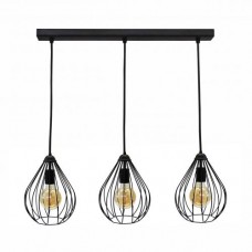 Світильник підвісний у стилі лофт на три лампи MSK Electric Kaplya NL 2229-3