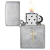 Запальничка бензинова Zippo Spiritual Cross Design Сріблястий (46479)