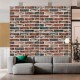 Самоклеюча декоративна 3D панель цегла 3D Loft коричневий клінкер 700x700x5мм (414)