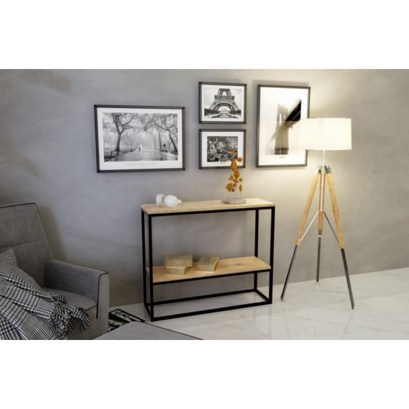 Консоль для дому в стилі Loft NS-395 860x1000x300 мм Черный