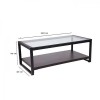Журнальний, кавовий столик GoodsMetall у стилі Лофт 1200х600х450 ЖС155