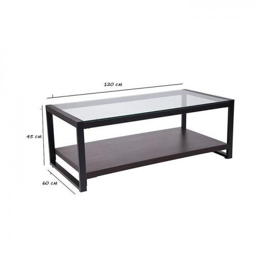 Журнальний, кавовий столик GoodsMetall у стилі Лофт 1200х600х450 ЖС155 Журнальний, кавовий столик GoodsMetall у стилі Лофт 1200х600х450 ЖС155