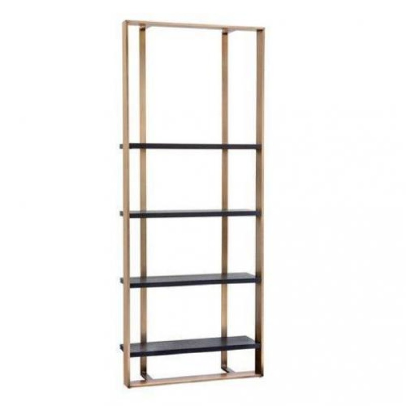 Стелаж для зберігання в стилі Loft NS-1913 2180x1000x400 мм Золотой