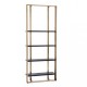 Стелаж для зберігання в стилі Loft NS-1913 2180x1000x400 мм Золотой