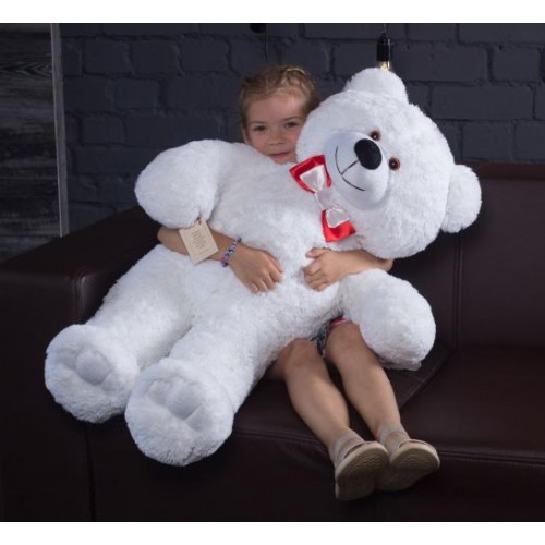 Плюшевий ведмедик Mister Medved Чарлі 110 см Білий (006) Плюшевий ведмедик Mister Medved Чарлі 110 см Білий (006)