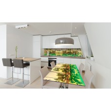 Наклейка вінілова на стіл Zatarga «Тропічний відпочинок» 600х1200 мм Z180713st