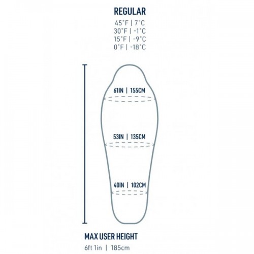 Спальник Sea To Summit Spark -1C/30F Regular L лівий Жовто-сірий (1033-STS ASL041072-050103)
