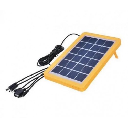 Зарядний пристрій від сонячної батареї Gdlite 5в1 6V-3W Yellow Зарядний пристрій від сонячної батареї Gdlite 5в1 6V-3W Yellow