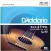 Струни для акустичної гітари D'Addario EJ40 Silk & Steel Folk Acoustic Guitar Strings 11/47