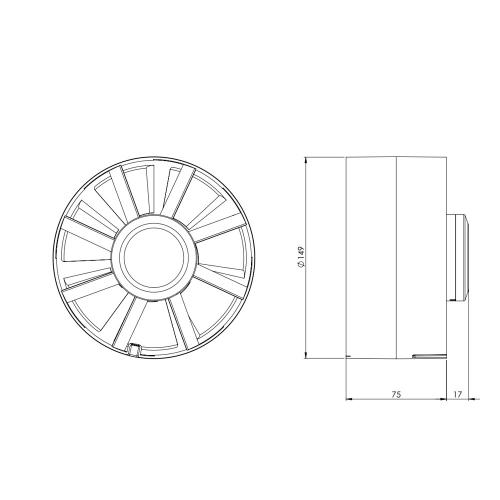 Витяжний вентилятор Europlast EK150T (74967) в інтернет супермаркеті PbayMarket!