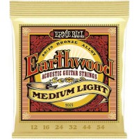Струни для акустичної гітари 6 шт Ernie Ball 2003 Earthwood Acoustic 80/20 Bronze Medium Light 12/54 Струни для акустичної гітари 6 шт Ernie Ball 2003 Earthwood Acoustic 80/20 Bronze Medium Light 12/54