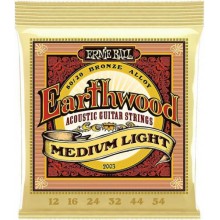 Струни для акустичної гітари 6 шт Ernie Ball 2003 Earthwood Acoustic 80/20 Bronze Medium Light 12/54
