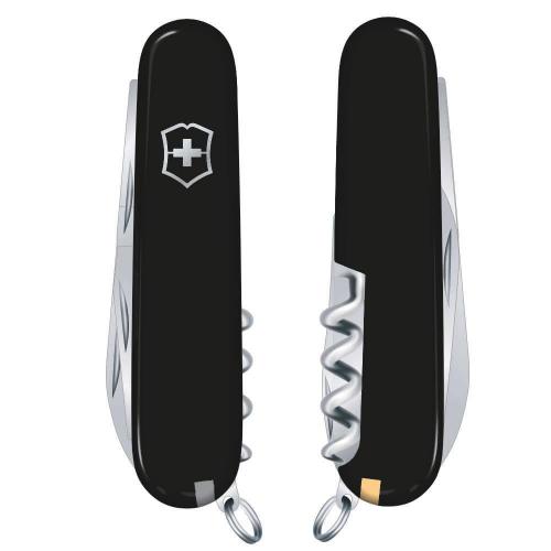 Складаний ніж Victorinox Sportsman 84 мм 13 функцій Чорний (0.3803.3)