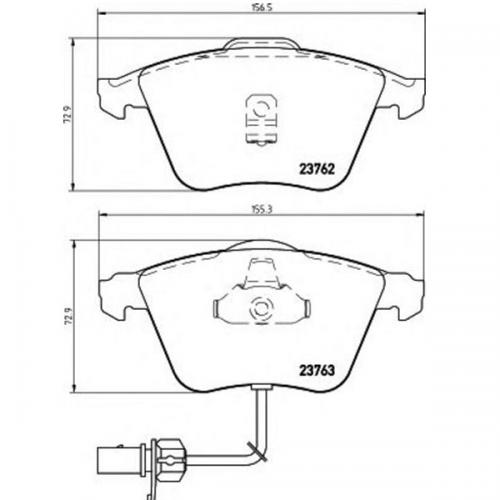 Колодки гальмові Bosch дискові передні AUDI/VW S3/TT/Leon/Passat/Golf IV/V F 0986495261 в інтернет супермаркеті PbayMarket!