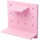 Підвісна панель полиця-органайзер на стіну зі змінними гачками Skadis 22 х 22 х 2 см Рожева (hub_ux3c9g)