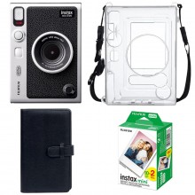 Подарунковий набір камера Fujifilm Instax Mini EVO/Фотопапір 20 шт/Чохол/Фотоальбом 108 фото Чорний 2516978256