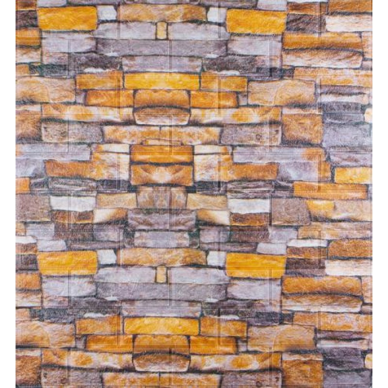 Самоклеюча декоративна 3D панель 3D Loft 700x770x5 мм Різнокольоровий (160)